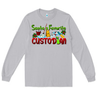 Moon Dust Santa's Favorite Custodian Long Sleeve Tee - LillyAllenDesigns