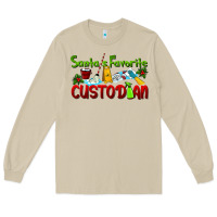 Mushroom Santa's Favorite Custodian Long Sleeve Tee - LillyAllenDesigns