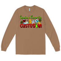 Toasted Coconut Santa's Favorite Custodian Long Sleeve Tee - LillyAllenDesigns