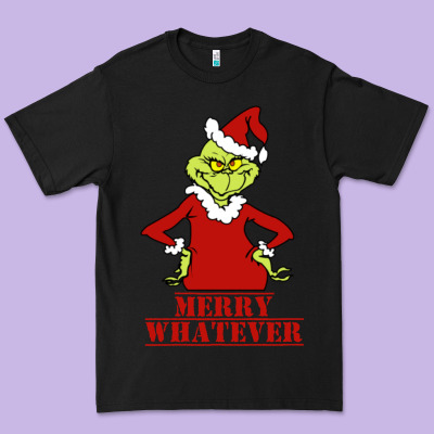 Merry Whatever Grinch Premium Tee Designed By Artisfamous