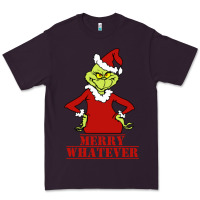 Plum Merry Whatever Grinch Premium Tee - artisFamous