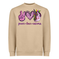 Mushroom Peace Love Unicorn Heavyweight Sweatshirt - Jasminsmagicworld
