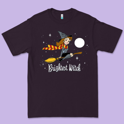 Brightest Witch Premium Tee Designed By Artisfamous