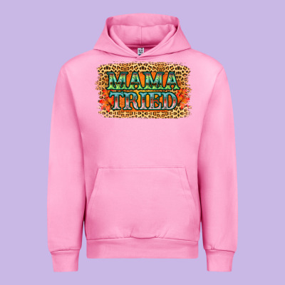 Leopard Floral Mama Tried Urban Hoodie Designed By Jasminsmagicworld