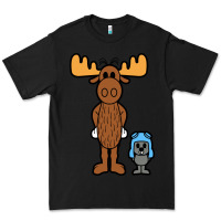 Black rocky and bullwinkle Premium Tee - artisFamous