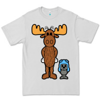 Dove Grey rocky and bullwinkle Premium Tee - artisFamous