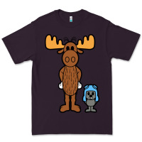 Plum rocky and bullwinkle Premium Tee - artisFamous