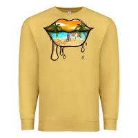 Antique Gold beach lips Premium Sweatshirt - Jasminsmagicworld