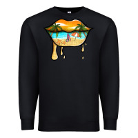 Black beach lips Premium Sweatshirt - Jasminsmagicworld