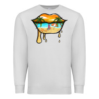 Dove Grey beach lips Premium Sweatshirt - Jasminsmagicworld