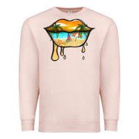 Pale Pink beach lips Premium Sweatshirt - Jasminsmagicworld