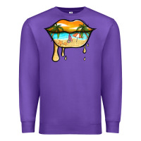 Purple beach lips Premium Sweatshirt - Jasminsmagicworld