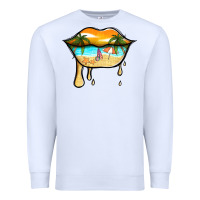 White beach lips Premium Sweatshirt - Jasminsmagicworld