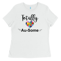 White totally au some Ladies Tee - CowhideDigitalArt