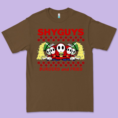 Shy Guys Burger And Fries Premium Tee Designed By Artisfamous