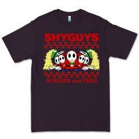 Plum shy guys burger and fries Premium Tee - artisFamous