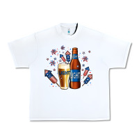 White Just Here For The Light Urban Heavy Tee - Jasminsmagicworld