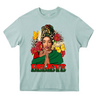 Arona Believe black woman Heavy Core Tee - FaDigitalArtStudio