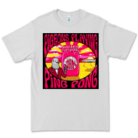 Dove Grey Best Pigeons Playing Ping Pong Music Premium Tee - artisFamous