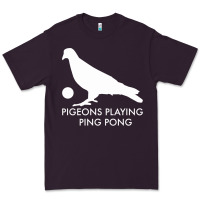 Plum Best Pigeons Playing Ping Pong Music Premium Tee - artisFamous