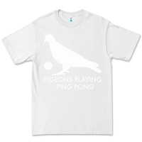 White Best Pigeons Playing Ping Pong Music Premium Tee - artisFamous