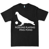 Black Best Pigeons Playing Ping Pong Music Premium Tee - artisFamous