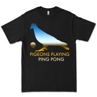 Black Best Pigeons Playing Ping Pong Music Premium Tee - artisFamous