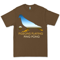 Cacao Best Pigeons Playing Ping Pong Music Premium Tee - artisFamous