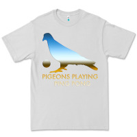 Dove Grey Best Pigeons Playing Ping Pong Music Premium Tee - artisFamous