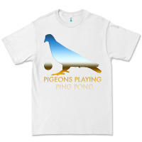 White Best Pigeons Playing Ping Pong Music Premium Tee - artisFamous