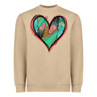 Mushroom Feather Heart Heavyweight Sweatshirt - Jasminsmagicworld