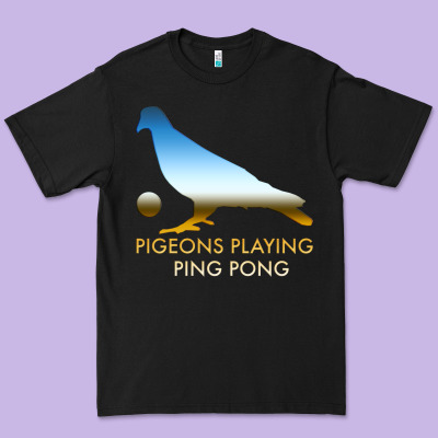 Best Pigeons Playing Ping Pong Music Premium Tee Designed By Artisfamous