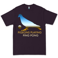 Plum Best Pigeons Playing Ping Pong Music Premium Tee - artisFamous