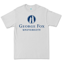Dove Grey George Fox College Design Premium Tee - artisFamous