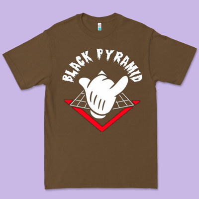 Black Pyramid Premium Tee Designed By Artisfamous