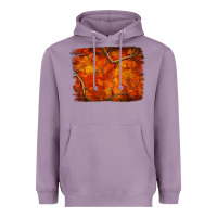 Lavender orange hunter camouflage pattern brushstroke Heavyweight Hoodie - Jasminsmagicworld