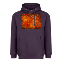Plum orange hunter camouflage pattern brushstroke Heavyweight Hoodie - Jasminsmagicworld
