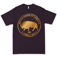 Plum Buffalo Gold Native American - Bison Premium Tee - artisFamous