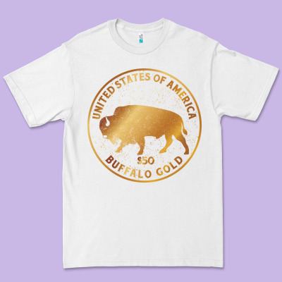 Buffalo Gold Native American - Bison Premium Tee Designed By Artisfamous