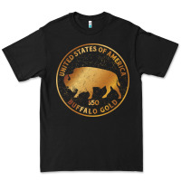 Black Buffalo Gold Native American - Bison Premium Tee - artisFamous