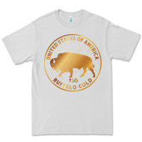 Dove Grey Buffalo Gold Native American - Bison Premium Tee - artisFamous