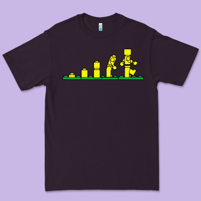 Evolution Of Lego Premium Tee Designed By Artisfamous