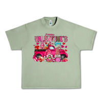 Oil Green Happy Valentines Day Urban Heavy Tee - CowhideDigitalArt