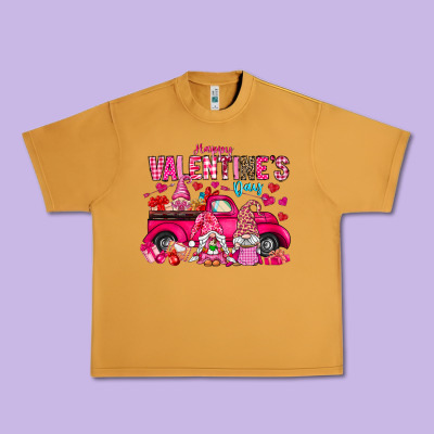 Happy Valentines Day Urban Heavy Tee Designed By Cowhidedigitalart