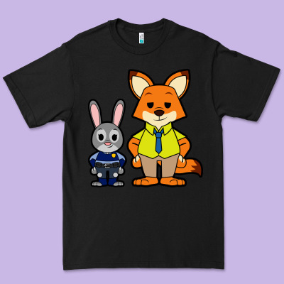 Zootopia Duo Chibi Premium Tee Designed By Artisfamous