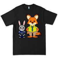 Black zootopia duo chibi Premium Tee - artisFamous