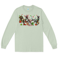 Matcha Three Christmas Dinosaurs Long Sleeve Tee - LillyAllenDesigns