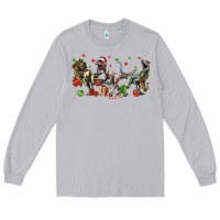 Moon Dust Three Christmas Dinosaurs Long Sleeve Tee - LillyAllenDesigns