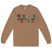 Toasted Coconut Three Christmas Dinosaurs Long Sleeve Tee - LillyAllenDesigns