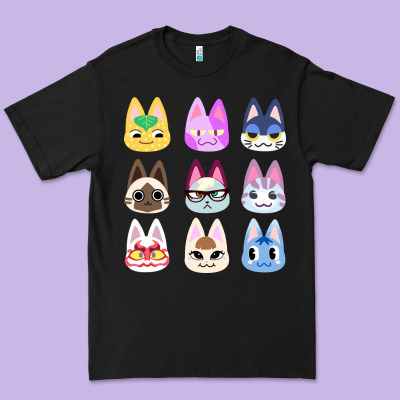 Animal Crossing Cute Cats Animal Crossing New Horizons Premium Tee Designed By Artisfamous
